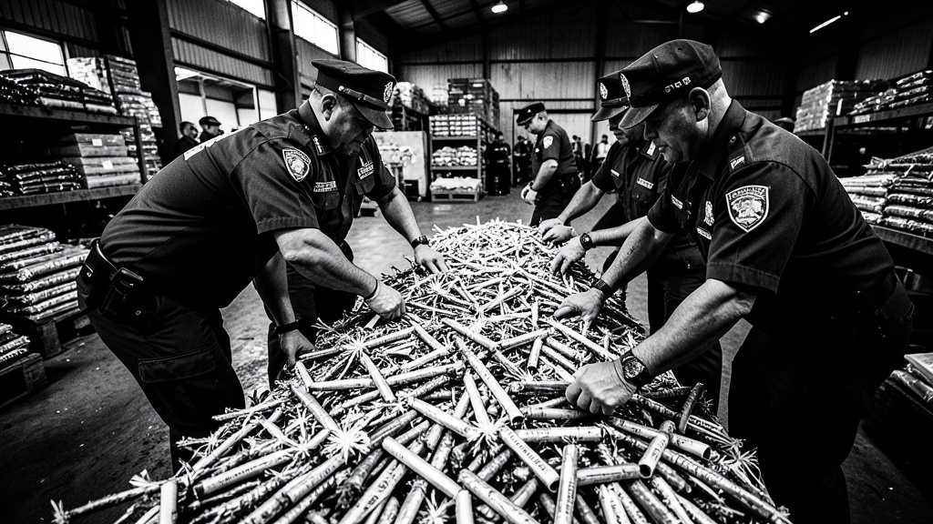 Policía del Guayas incautó 35 mil camaretas artesanales en operativos contra pirotecnia ilegal