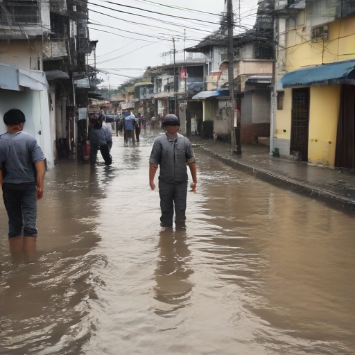 Alcaldía de Playas levanta fichas técnicas de emergencia por lluvias en tres barrios