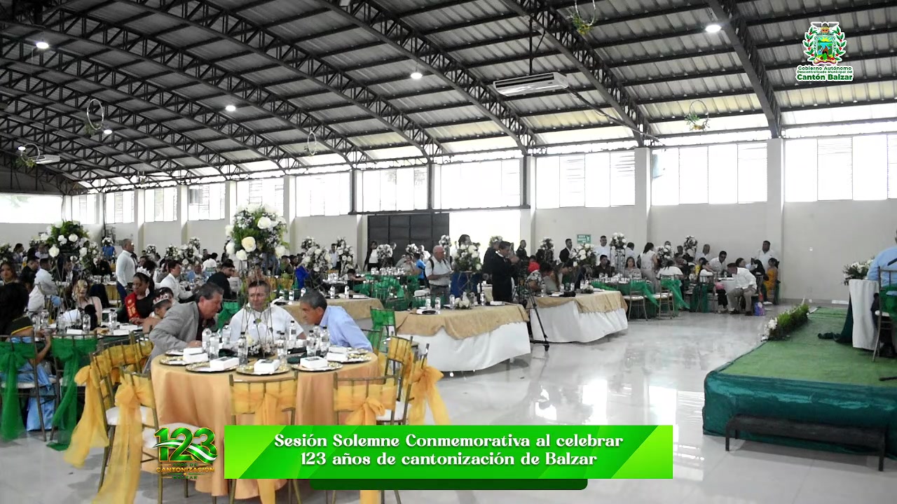 Balzar celebra sus 123 años de cantonización con sesión solemne este sábado