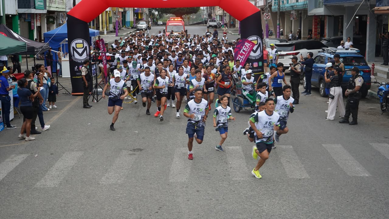 Balzar fortalece su tejido social con una carrera 5K organizada por vecinos