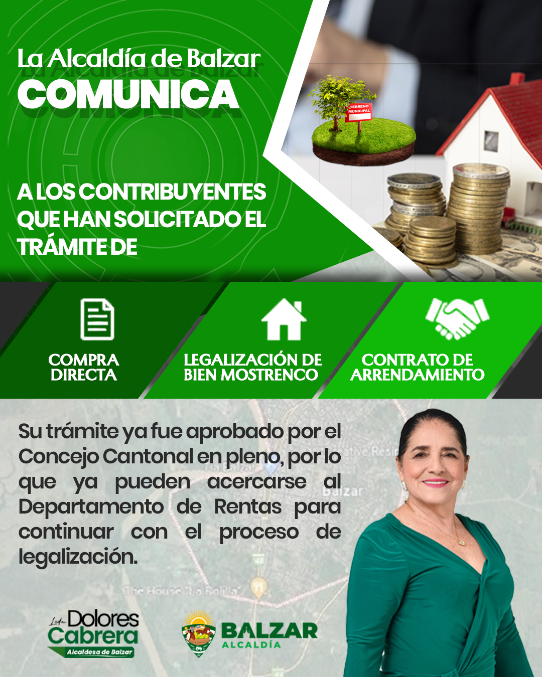 Aprobados trámites de compra directa y legalización en Balzar: llamen al GAD